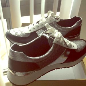 Michael Kors -Allie mixed media sneakers.